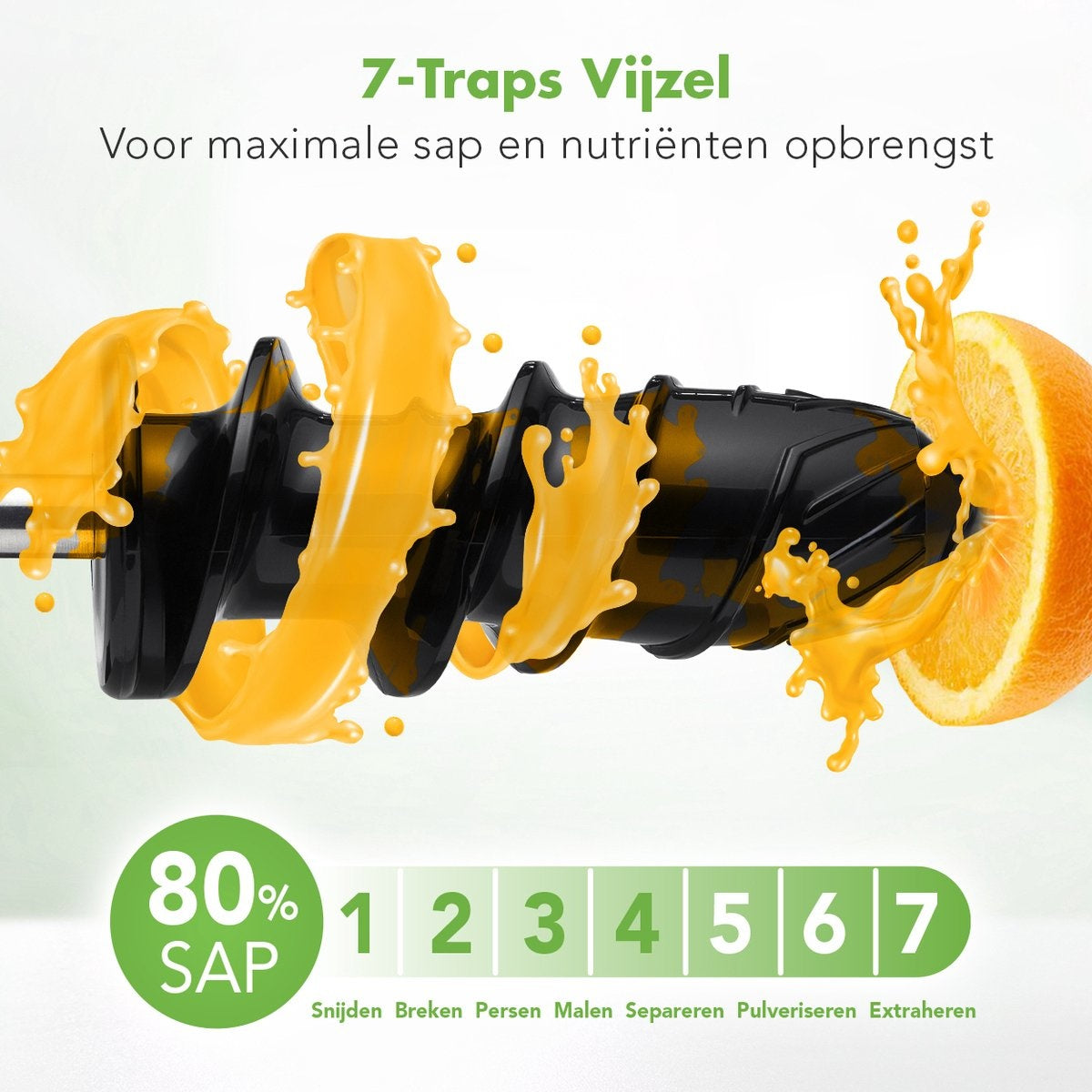 KitchenBrothers Slowjuicer - Entsafter - 700ml - Schwarz