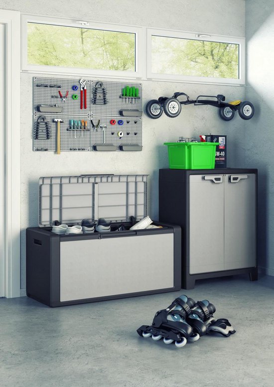 Kis Titan Gartenkissenbox – Grau/Anthrazit