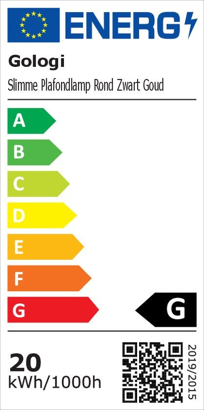 Gologi Smart Ceiling Lamp Black - Deckenleuchten - LED RGB - Industrial - Deckenleuchte - Schlafzimmer & Wohnzimmer - Deckenleuchte schwarz - 30cm