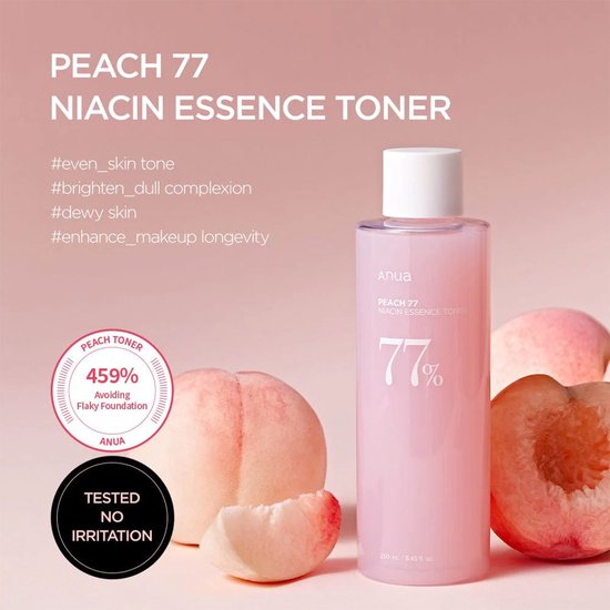 Anua – Peach 77 Niacin Essence Toner – 250 ml