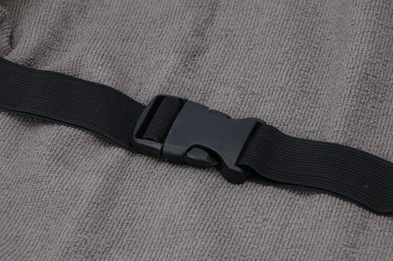 Dunlop Frottee Autositzbezug - Maschinenwaschbar - Grau - 130 x 70 cm