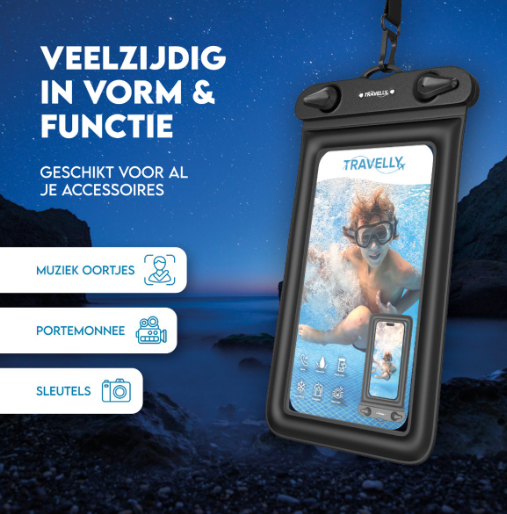 Travelly wasserdichte Handyhüllen – 2er-Set