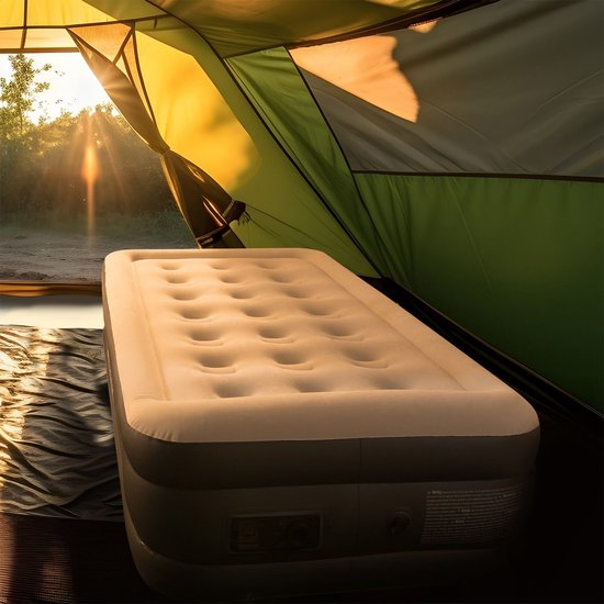 Juskys - Selbstaufblasendes Luftbett - inkl. Aufbewahrungsbeutel - 191 x 91 x 44 cm - Grau