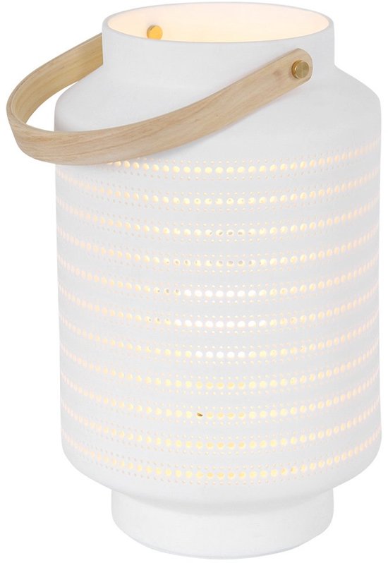 Anne Lighting Tischlampe Porcelain – weiß – Porzellan – 14 cm – E14-Fassung – 3058W