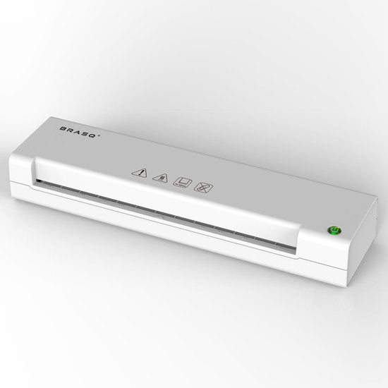 BRASQ Laminator A3 Weiß - Laminiermaschine - Laminator - Weichmacher - bis zu 125 Mikrometer pro Blatt