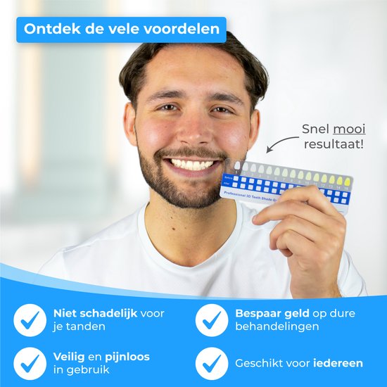 Nuvance - Zahnweiß-Kit - 5 Spritzen ohne Peroxid (0%) - Zahnaufheller - Zahnweiß-Kit - Weiße Zähne