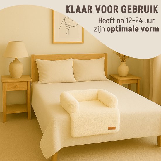 By Cee Cee Original Hundedeckenbank - Hundedeckenbank - Hundekorb - Premium - komplett abnehmbar - Beige - 75x90 - Größe S