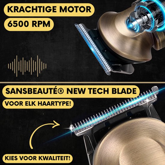 8-in-1 Bartschneider Herren + Reisetasche - Trimmer für Bart und Körper - Inkl. 8 Aufsätze - Body Groomer Herren - Body Trimmer Herren - Haartrimmer - Clippers - 0.5-15MM - Nase und Ohren - Trimmer - Bartmaschine - Multigroomer