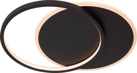 Lucide AXELLE – Deckenleuchte – Ø 29,5 cm – LED 3-Stufen-Dimmer – 1x24 W, 2700 K – Schwarz
