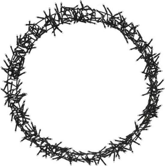 H&S Weihnachtskranz - Ring - Ø48cm - 400 Leds - 8 Einstellungen - Extra Warm White