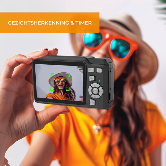 Denver Digitalkamera Full HD - 48MP - Vlog Kamera - Foto & Video - Kamera - DCA4818B