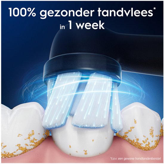 Oral-B iO Series Gentle Care Aufsteckbürsten – Schwarz – Für empfindliches Zahnfleisch – 8 Stück