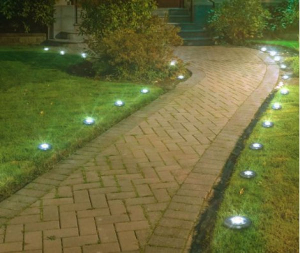 Scheibenförmige LED-Solarlampen (8 Stück) – Verwandeln Sie die Nacht in Tag