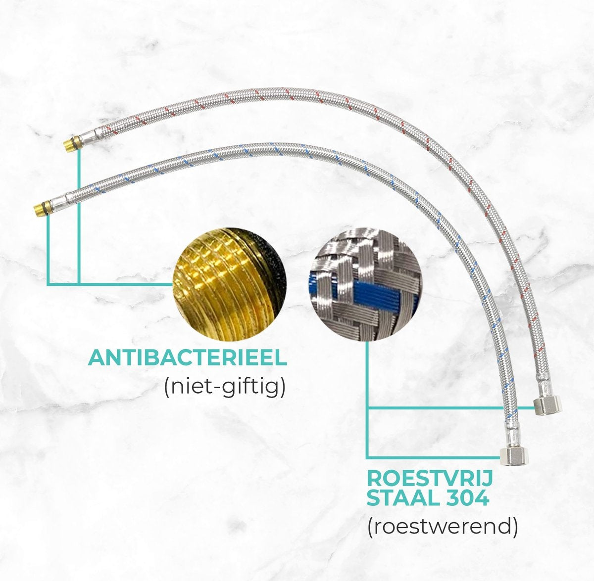 Edelstahl Küchenarmatur mit ausziehbarer Handbrause - Mischbatterie mit ausziehbarem Auslauf - Design-Armatur von Mizzo Design
