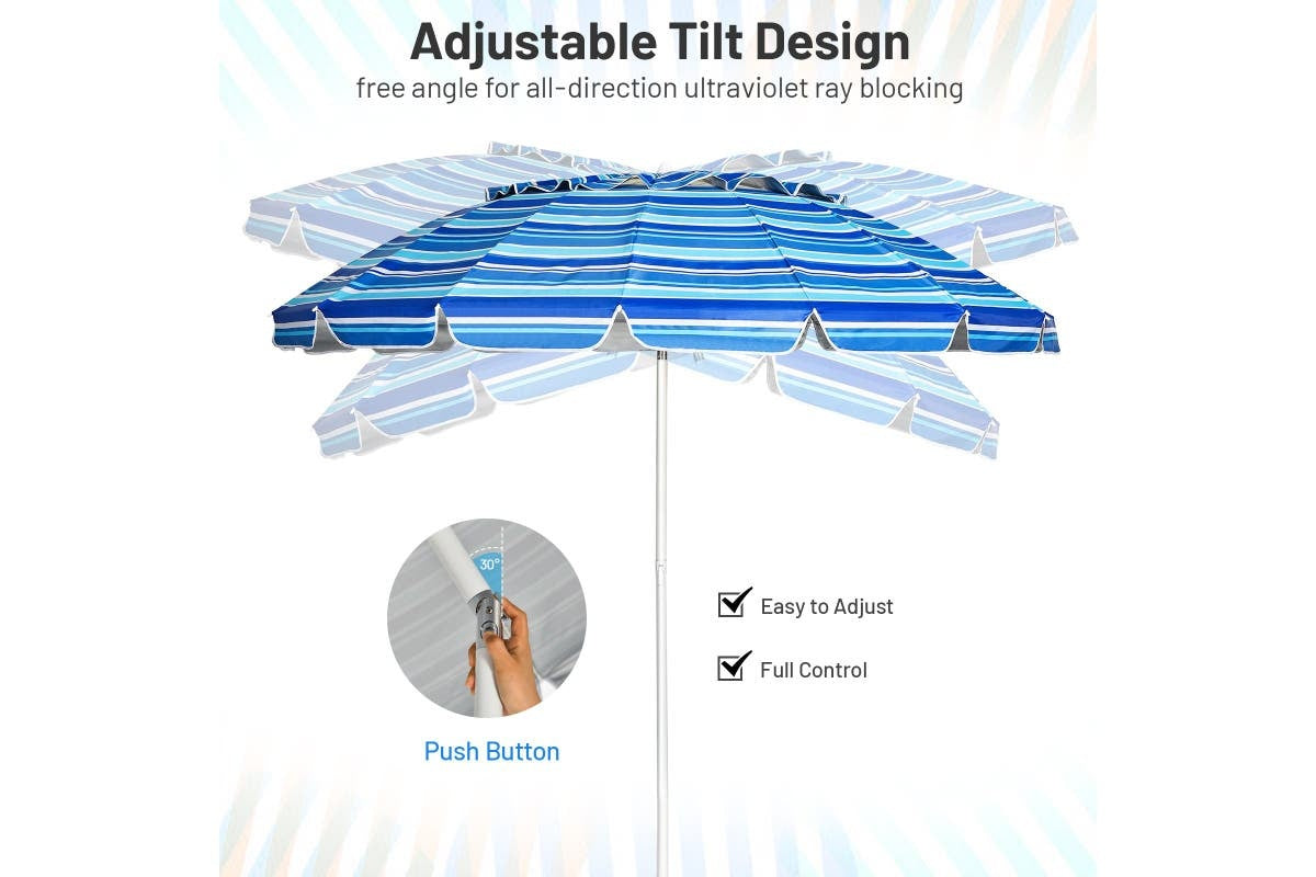 Coast Sonnenschirm - 245cm - Blau