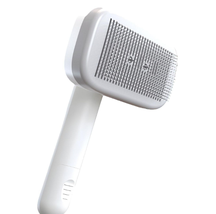 PiddiPet IonBrush Ionen-Tierbürste – Selbstreinigend – Für Hunde und Katzen – Schwarz – 18,5 x 12 x 7 cm