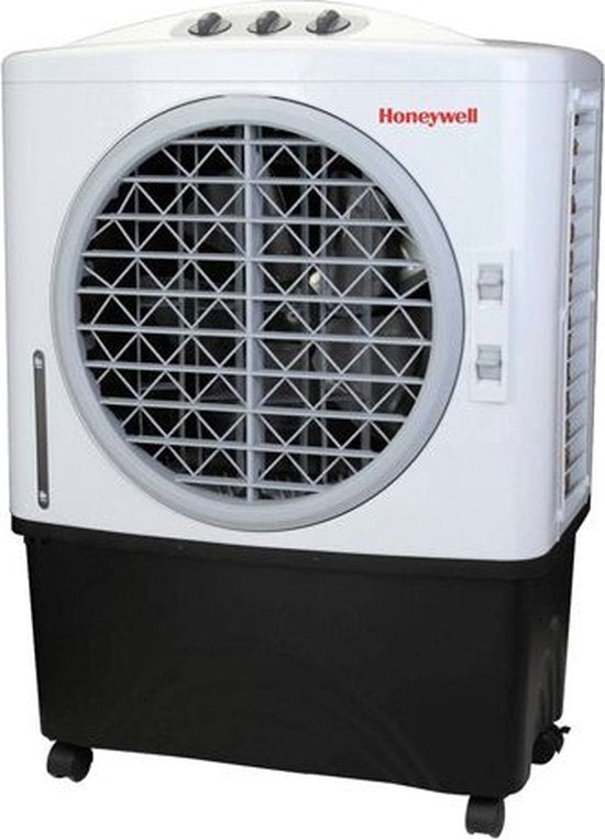 Honeywell Air Cooler - Ventilator, Luftbefeuchter und Luftkühler - Mobiles Klimagerät ohne Schlauch - Luftkühler 65dB - Fernbedienung und Timer - Wassertank 48L - 91,5 x 68,3 cm