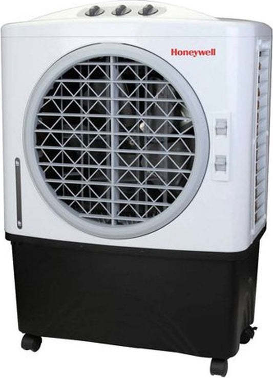 Honeywell Air Cooler - Ventilator, Luftbefeuchter und Luftkühler - Mobiles Klimagerät ohne Schlauch - Luftkühler 65dB - Fernbedienung und Timer - Wassertank 48L - 91,5 x 68,3 cm
