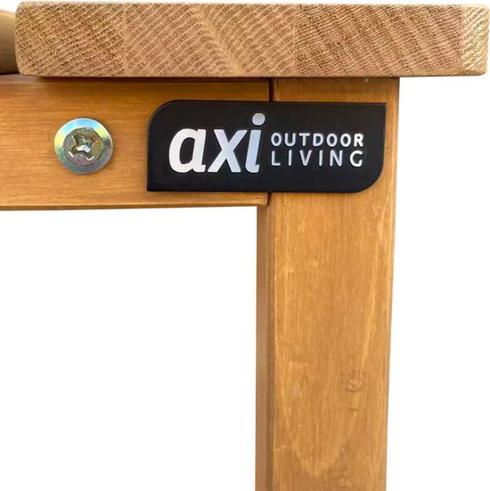AXI Tess Beistelltisch Braun – Kleiner Gartentisch aus Holz – Quadratisch – 40,5 x 40,5 x 46 cm – 100 % FSC-zertifiziertes Hemlock-Holz – Für Garten, Terrasse und Balkon