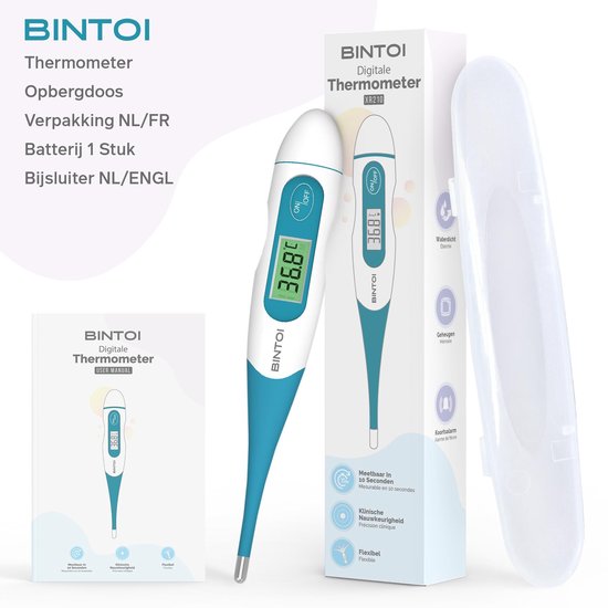Bintoi® XR210 - Digitales Körperthermometer - Fieberthermometer - Temperaturanzeige