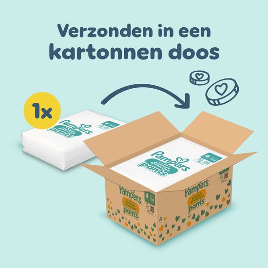Pampers Premium Protection Pants Größe 4, 168 Windelhosen, 9 kg–15 kg
