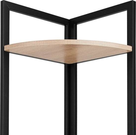 tectake - Eckschrank Castlebar 30x30x150cm - hellbraun - 404772