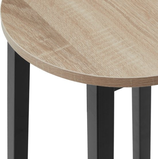 tectake - 2er Set Barhocker "Corby" - industriell - hellbraun - 404333