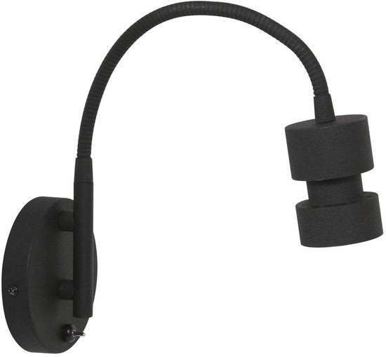 Wandleuchte Natasja LED 3094ZW Schwarz – dreh- und neigbar, inklusive GU10-Leuchtmittel, aus Kunststoff und Metall – Steinhauer
