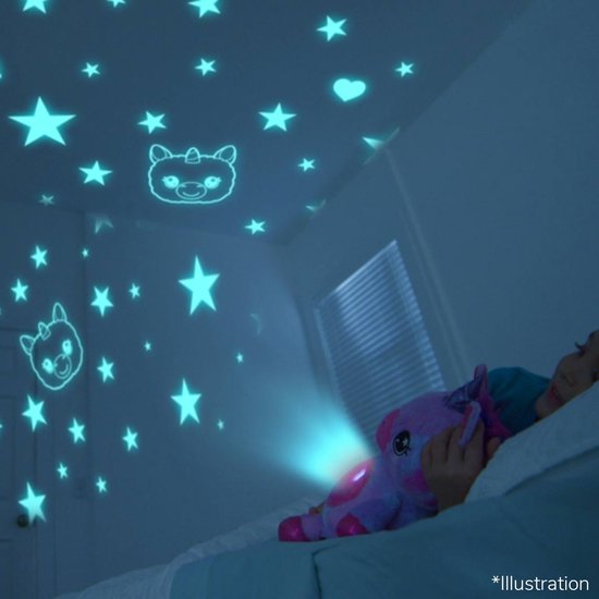 StarBelly Dream Lites – Regenbogen-Einhorn – Kuscheltier – Sternenprojektor – Nachtlicht – Kinder