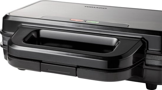 Tomado TGP2001S - XXL Toasti-Eisen - Panini-Grill - PFAS-frei - Toasti-Maker - 900 Watt - Schwarz/Edelstahl