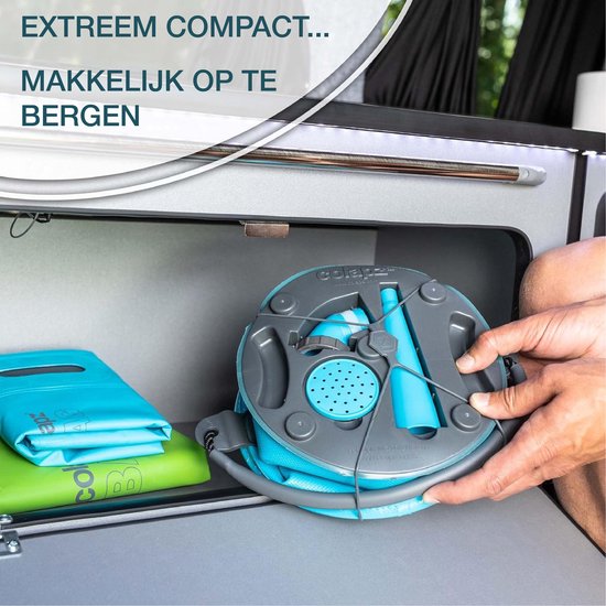 Colapz Faltbarer Eimer und Gießkanne 9 l – Kanister mit Hahnen 7 bis 9 Liter – Eimer mit verschließbarem Deckel – Blau – BPA-frei – 27 x 22 x 22 cm – Camping mit Wohnwagen und Wohnmobil im Jahr 2025