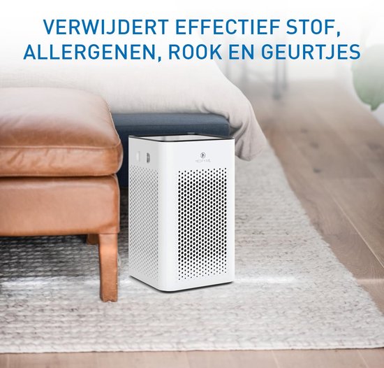 Medify Air MA-25 Luftreiniger – 170 m³/h – HEPA-H13-Filter & Touch-Bedienung – Nachtmodus – Luftreiniger gegen Heuschnupfen, Allergien und Hausstaubmilben – Weiß