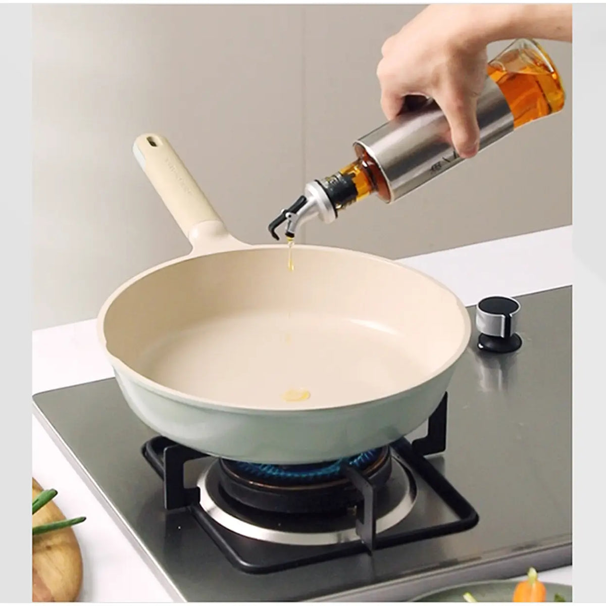 COOKER KING Bratpfanne – 24 cm – keramische Titan-Antihaftbeschichtung