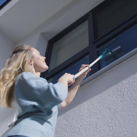Livington Window Buddy – Fensterreiniger – Fensterreiniger mit Teleskopstange – Fensterwischer – Fensterreinigungsgerät – Duschwischer – Solarpanel-Reiniger Übersetzer