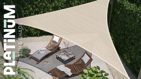 Platinum Sun & Shade – Coolfit – Sonnenschutzgewebe – Quadratisch – 500 x 500 cm – Schwarz – 5 Jahre Garantie – 95 % UV-Schutz – Fest gewebt, 285 g/m² – Hohe Farbechtheit