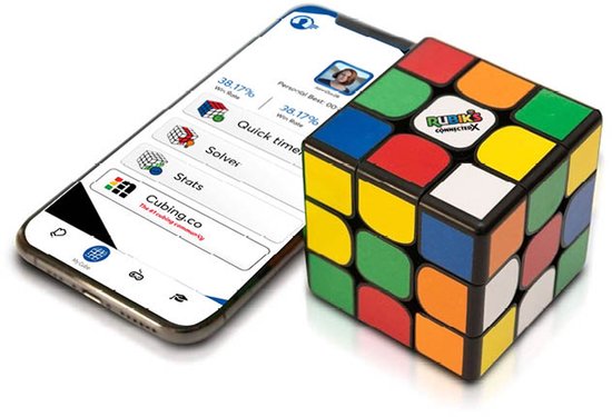 Rubik's Connected X – Intelligenter Würfel – Bluetooth-Würfel – Lernspielzeug – Interaktives Spielzeug – 3 cm x 3 cm
