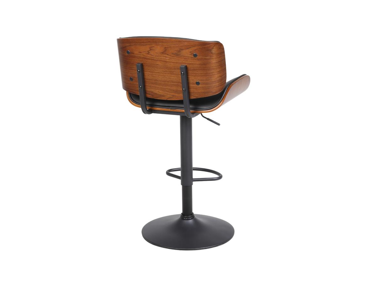 MM Barhocker James – Höhenverstellbar – Mikrofaser, schwarz – 2er-Pack