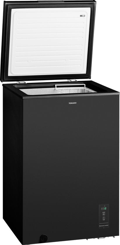 Tomado TCF0991B - Gefrierschrank - 99 Liter - Superfreeze - Digitaler Thermostat - Low Frost - Energielabel E - Schwarz