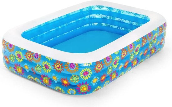 Bestway Kinderbecken aufblasbar 229x152x56 cm blau
