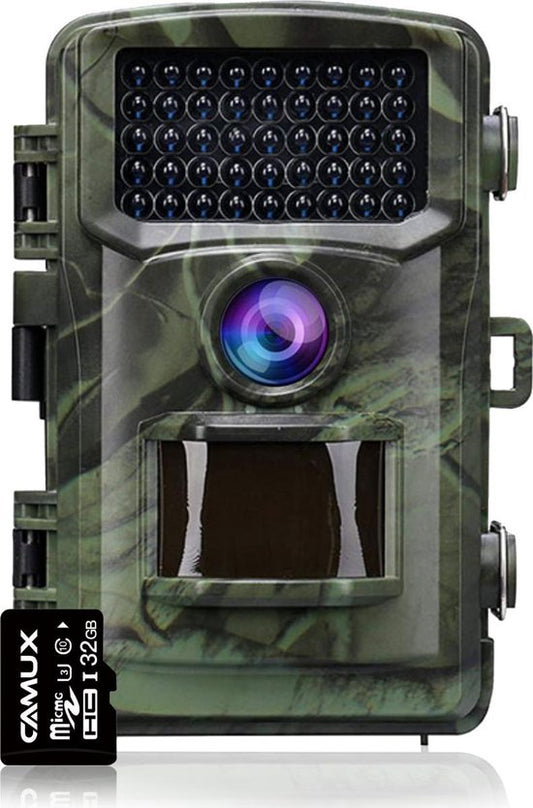 CAMUX Professional Wildlife Kamera 16MP mit Nachtsicht - Wildlife Kamera - Inkl. 32GB SD Karte
