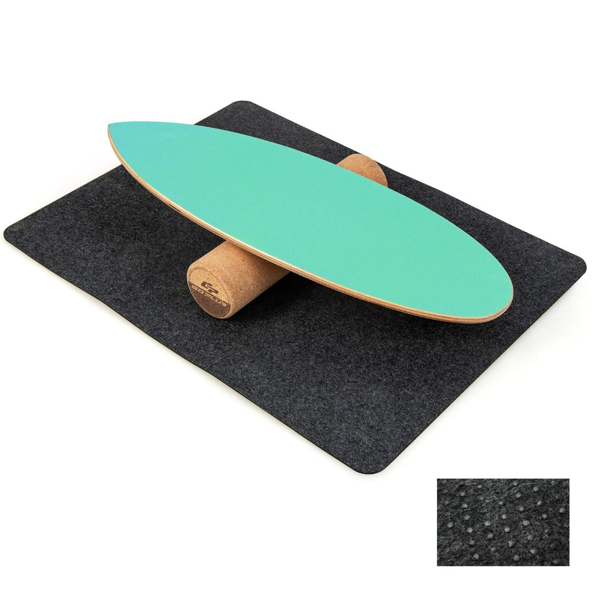 Coast Balance Board aus Holz Wobble Board mit Rolle & Decke 3-in-1 Balance Board Kit Grün