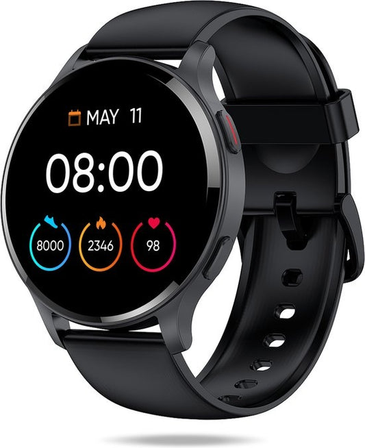 FITAGE Sportuhr (Smartwatch) - Schrittzähler und Activity Tracker - GPS - Frauen und Männer - Schwarz