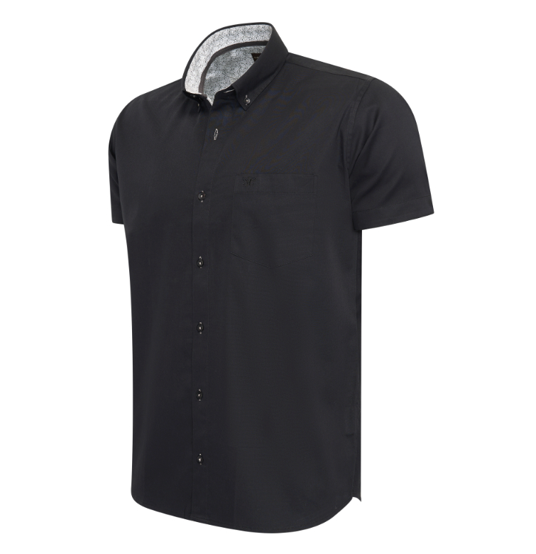 Cappuccino Italia Hemd Schwarz Größe 3XL