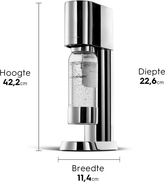 Sodastream Sprudelwassermaschine Enso aus Edelstahl