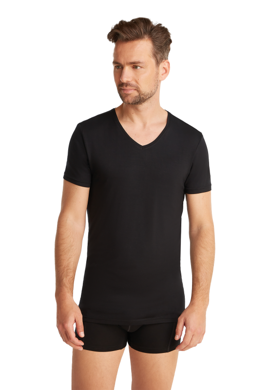 Ten Cate T-shirt V-Ausschnitt - schwarz - Größe M