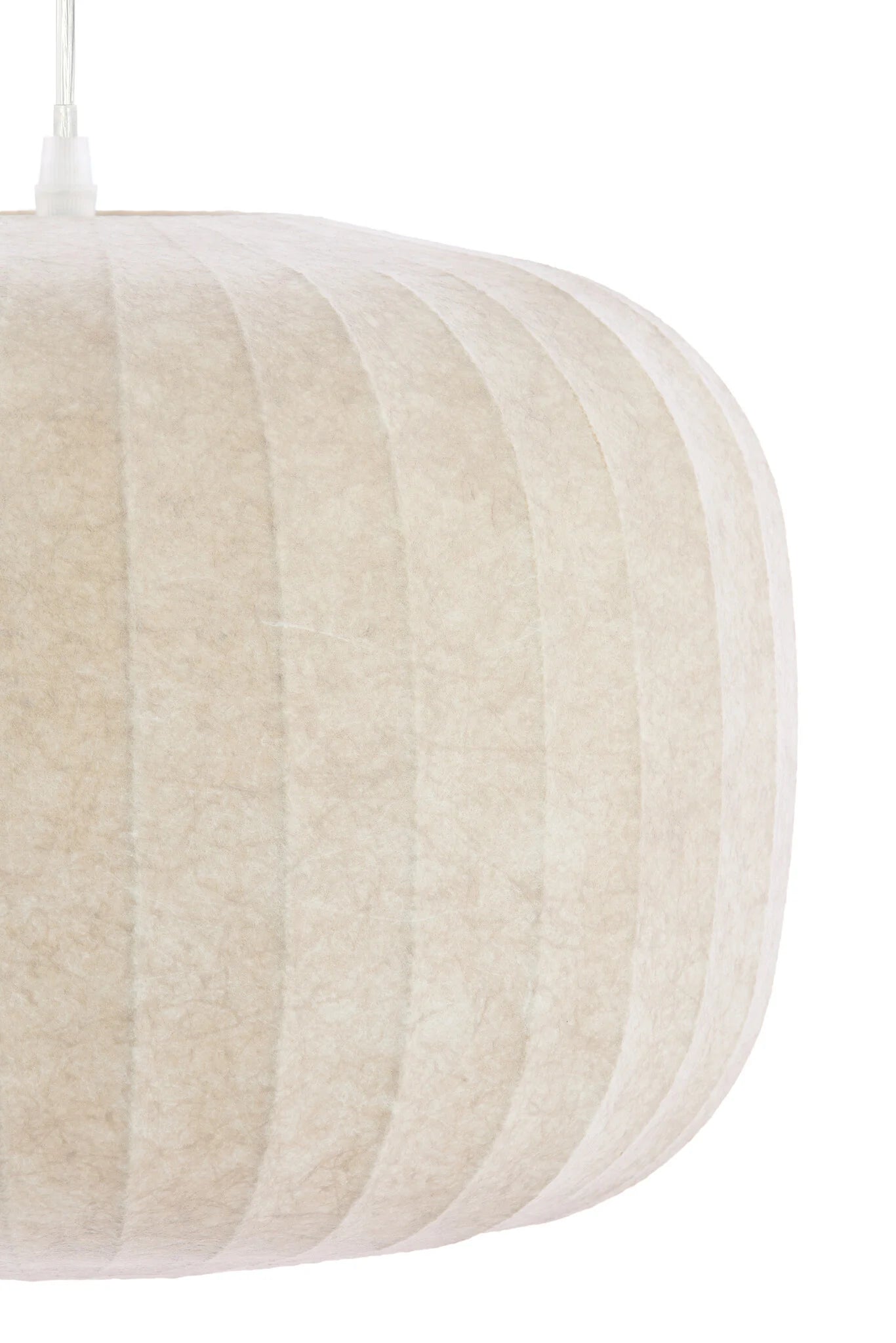 Light & Living Hängeleuchte Lexa – Ø 44 cm – Runde Designleuchte in Hellbraun – Modernes, stimmungsvolles Licht für Esszimmer und Schlafzimmer – Kunststoff