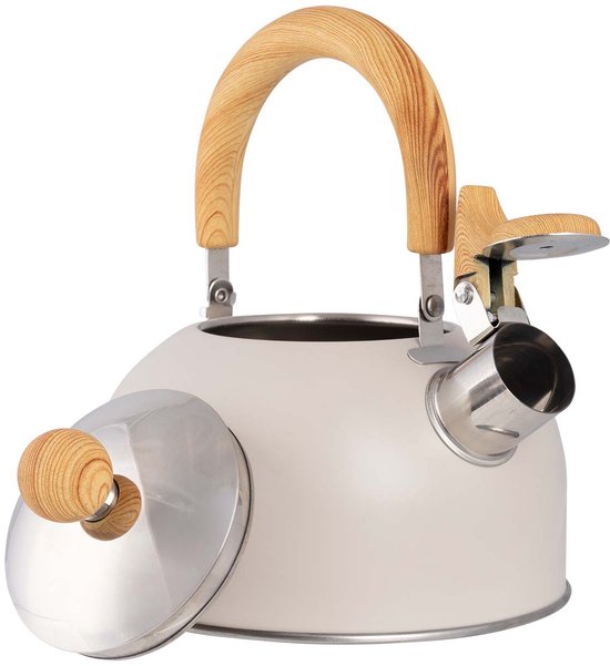 Bo-Camp Urban Outdoor-Kollektion – Pfeifkessel – Clerkenwell – 1,2 Liter – Beige
