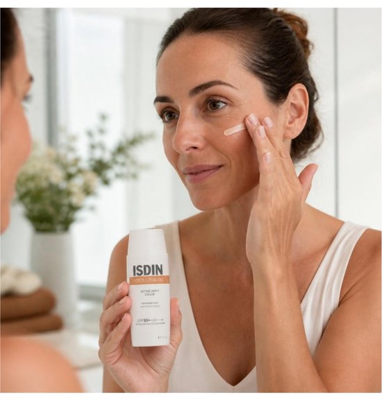 ISDIN – Fotoultra Active Unify Color SPF50+ – 50 ml – Hellt den Teint auf und gleicht ihn aus