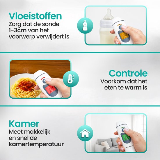 MostEssential 2-in-1 Digitales Fieberthermometer - Ohrthermometer - Stirn- und Körperthermometer - Fieberthermometer für Erwachsene, Kinder und Babys - berührungslos - IR30