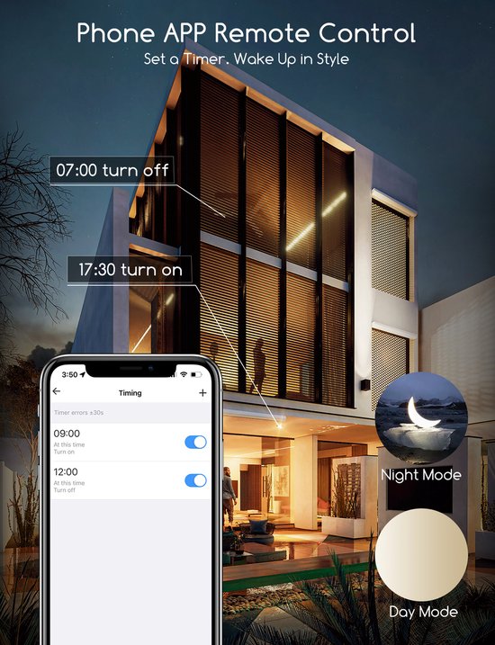 Aigostar 10YIE – ST64 – Intelligente Beleuchtung – Leuchtmittel E27 – Ø 6,4 cm – Steuerung per App – Dimmbar – Smart Bulb – 6 W